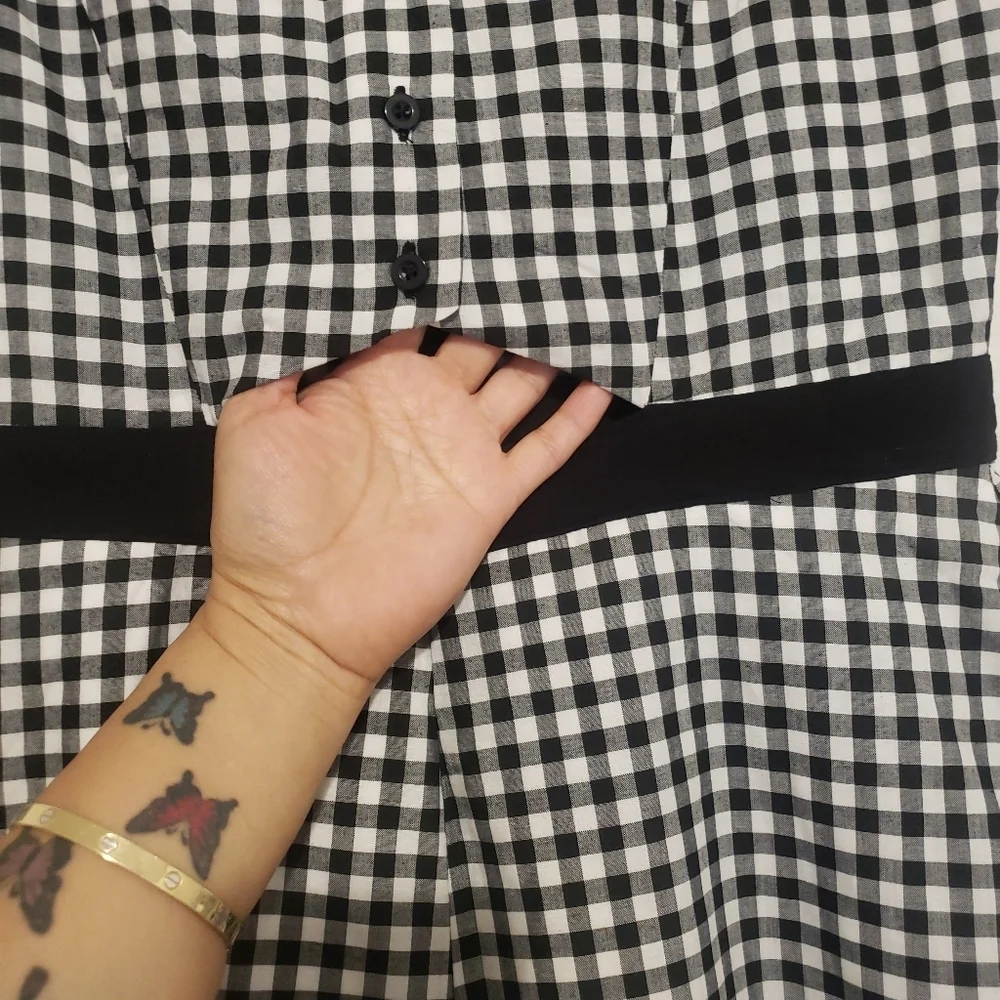 NEW BCBG PLAID JUMPSUIT...SIZE:10 - Picture 9 of 15